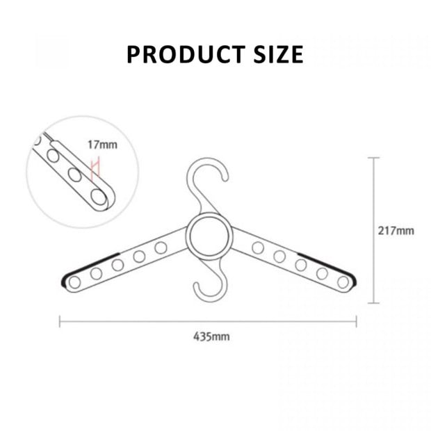 50x Wing Plus Hangers - Black Image 8