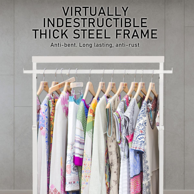 Multi-function Clothes Rack - White Image 2