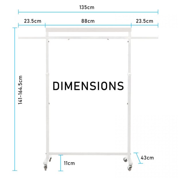 Multi-function Clothes Rack - White Image 6