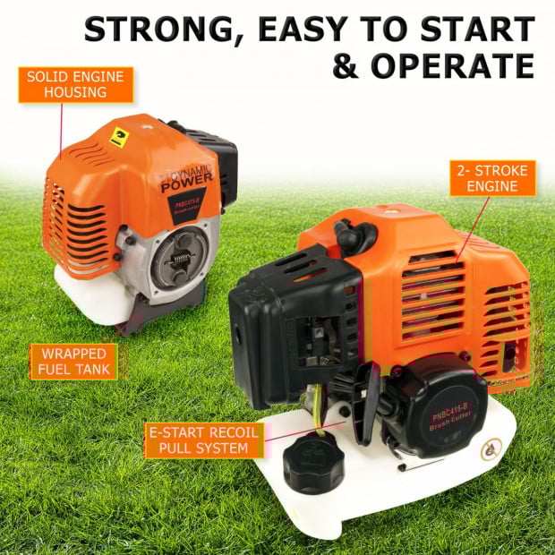 43cc Brush Cutter Whipper Snipper Garden Tool with 4 Blades Image 3