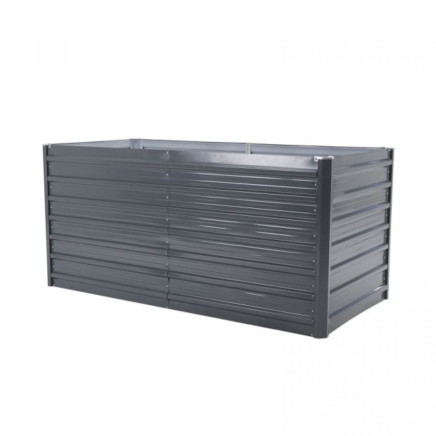 Raised Garden Bed 2 in 1 Rectangular 320 x 80 x 77cm - GREY