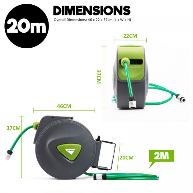 20M Garden Water Hose Reel Image 8