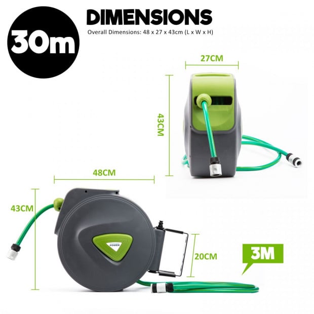 30M Garden Water Hose Reel Image 8