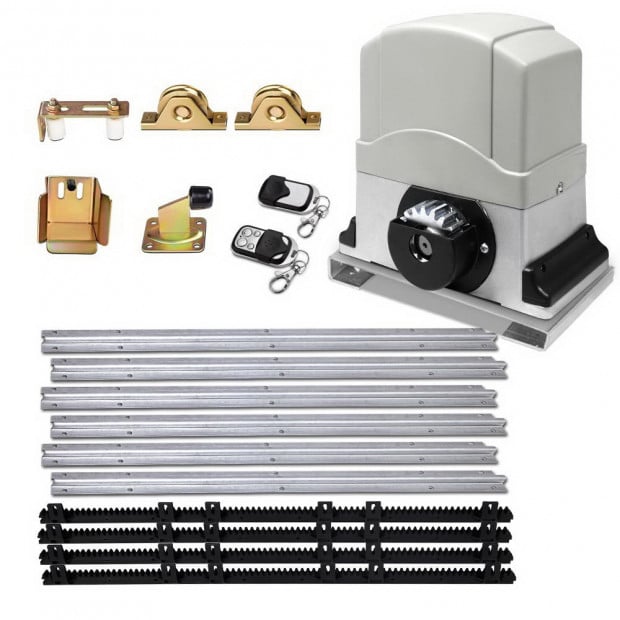 Electric Sliding Gate Opener 1200KG With Hardware Kit 4M Rail Image 1