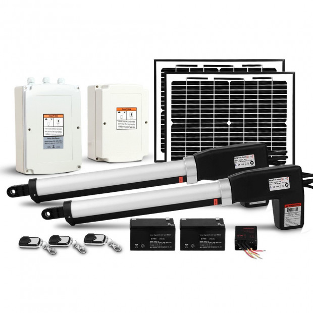 LockMaster 1000KG Swing Gate Opener Solar Power Electric Kit Remote