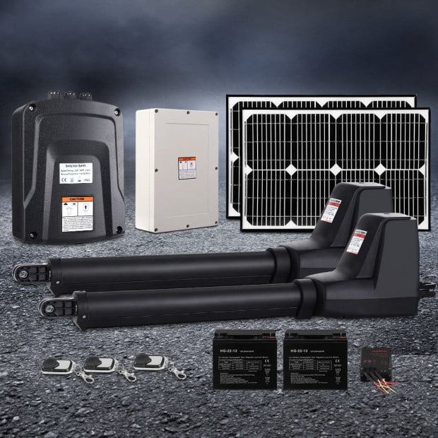 LockMaster Swing Gate Opener Auto 40W Solar Power Control 1000KG Image 7