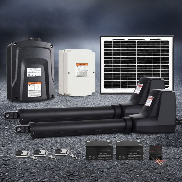 LockMaster Swing Gate Opener Auto Solar Power Remote Control 1000KG Image 7