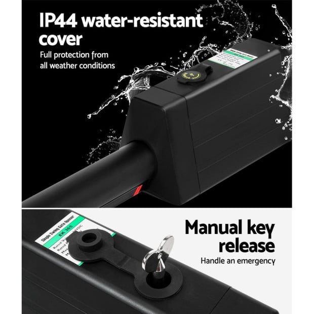 Lockmaster Single Swing Gate Opener 40w Full Solar Power Automatic 300kg 5m Image 3