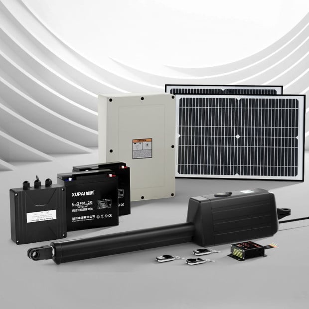 Lockmaster Single Swing Gate Opener 40w Full Solar Power Automatic 300kg 5m Image 7