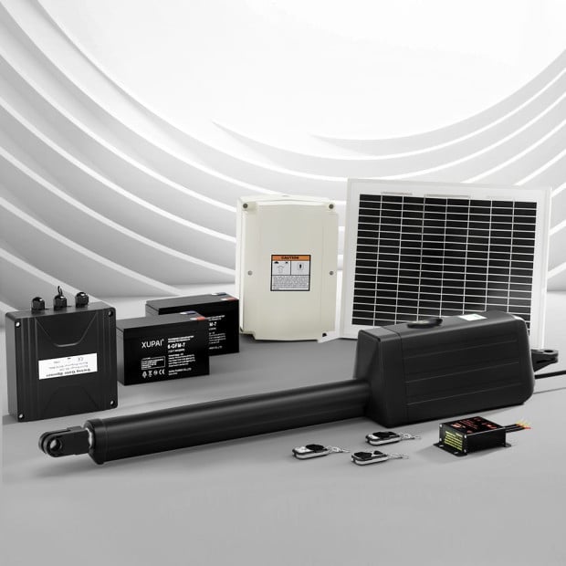 Lockmaster Single Swing Gate Opener 10w Solar Power Automatic Electric 300kg 5m Image 7