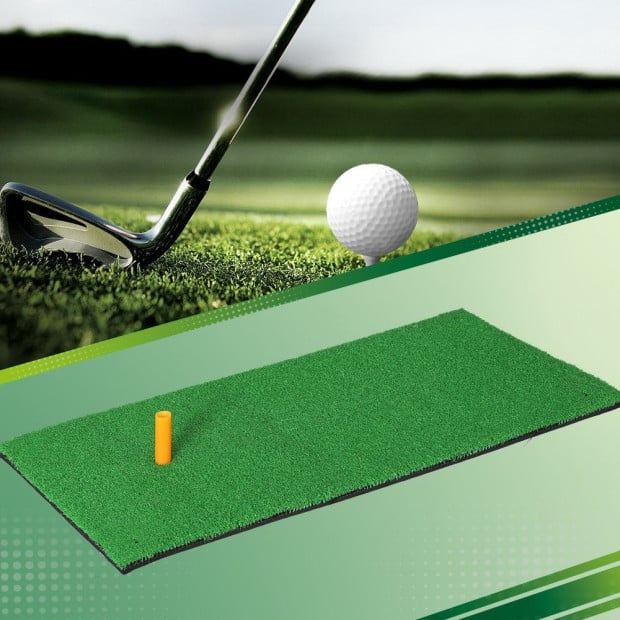 Golf Hitting Mat Portable Driving Range Practice Training Aid 60x30cm Image 8