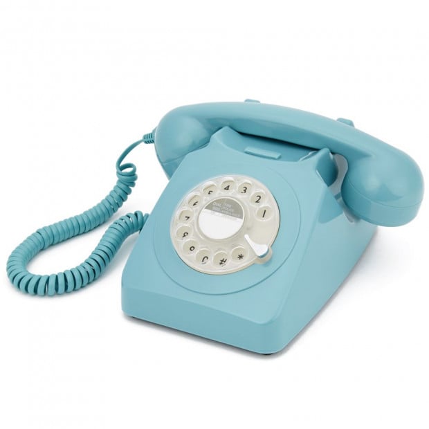 GPO 746 ROTARY TELEPHONE - BLUE