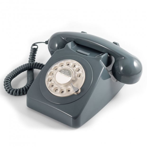 GPO 746 ROTARY TELEPHONE - GREY