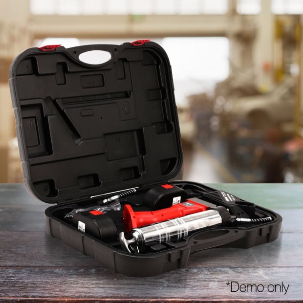 20V Rechargeable Cordless Grease Gun - Red Image 6