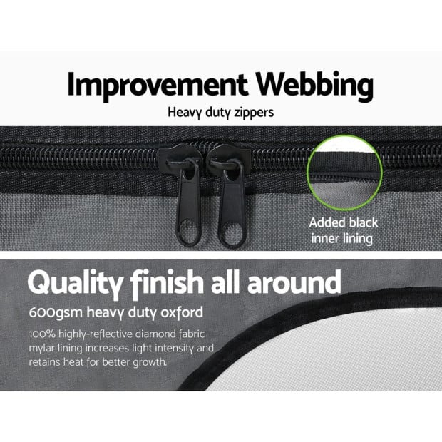 Greenfingers Grow Tent Hydroponics Kit Indoor Grow System 142x100x180 Image 6