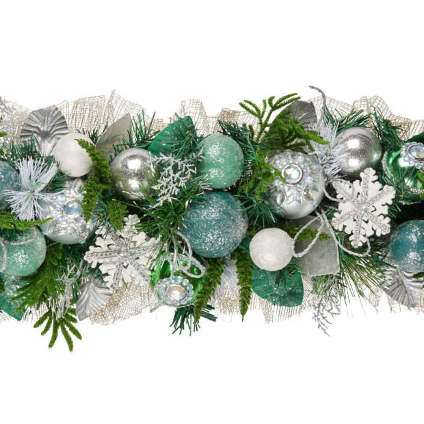 Mint Luxe Christmas Garland - 100cm Image 3