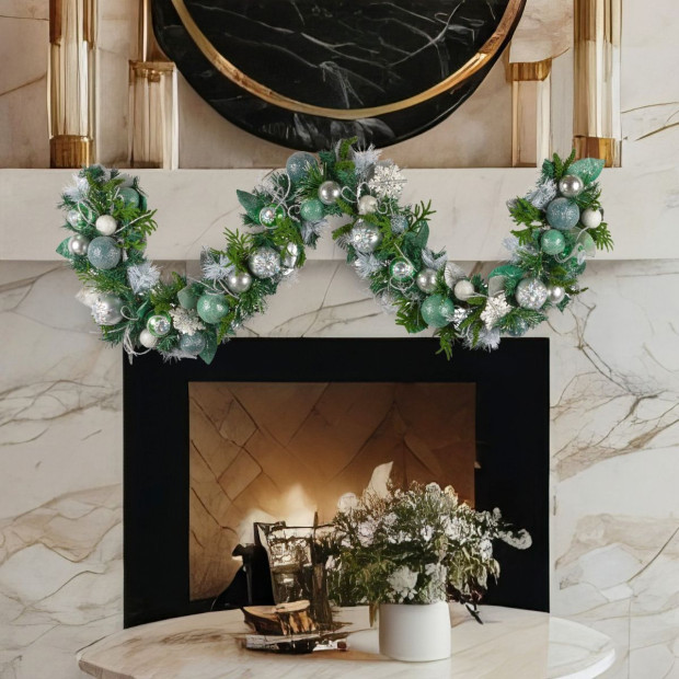 Mint Luxe Christmas Garland - 185cm Image 6