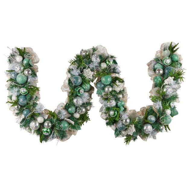 Mint Luxe Christmas Garland - 274cm Image 2