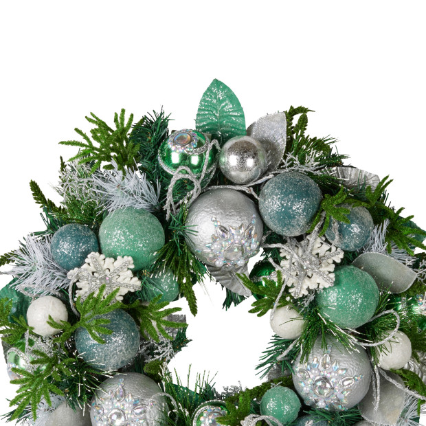 Mint Luxe Christmas Wreath - 56cm Image 2