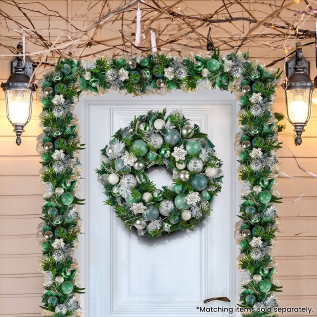 Mint Luxe Christmas Wreath - 71cm Image 6