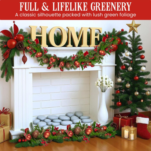 Christabelle 185cm Christmas Garland - Berries & Baubles Image 5