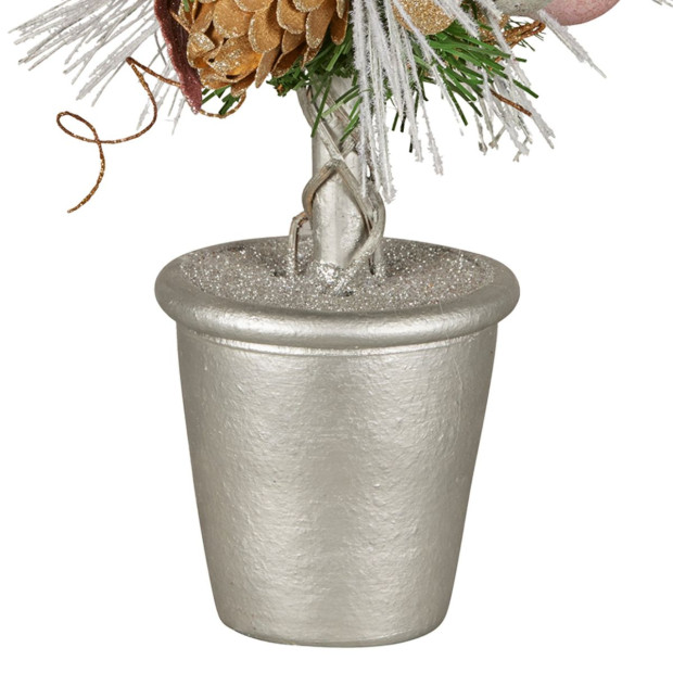 Christabelle 36cm Christmas Tabletop Topiary - Christmas Blush Image 5