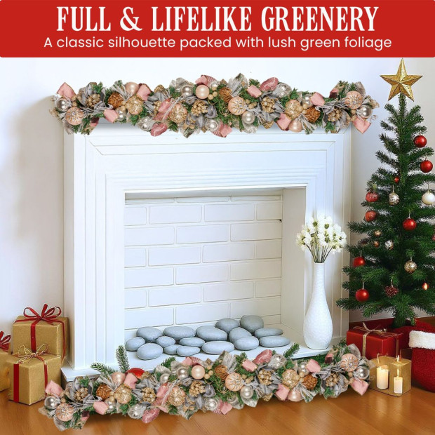 Christabelle 185cm Christmas Garland - Christmas Blush Image 5