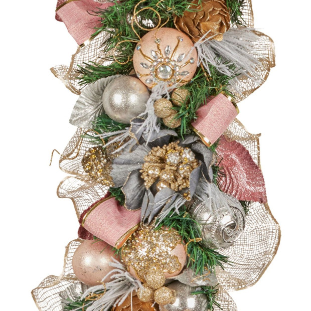 Christabelle 100cm Christmas Garland - Christmas Blush Image 3
