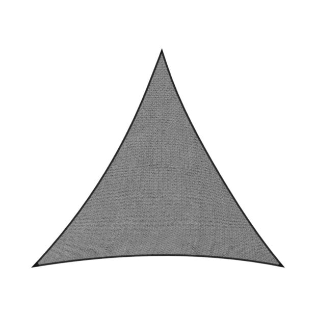 Wallaroo Outdoor Sun Shade Sail Canopy Grey Triangle 5 x 5 x 5M Image 2