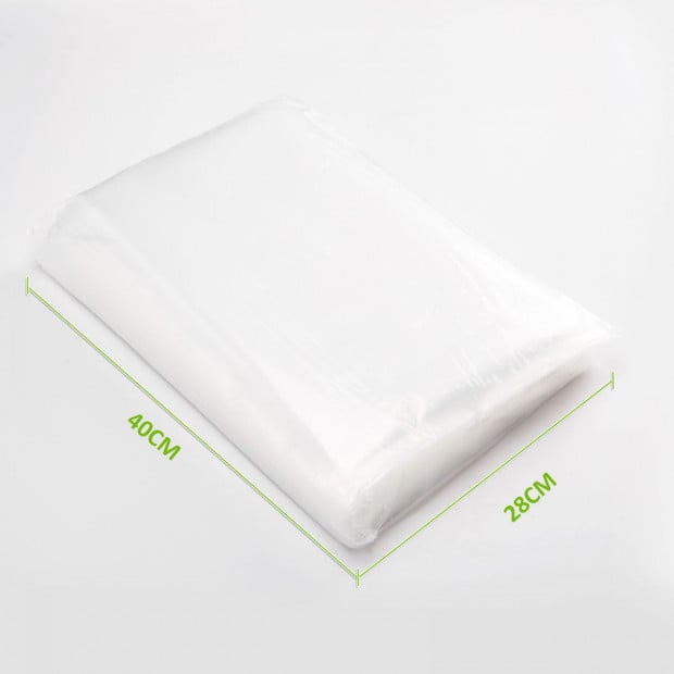 100X Vacuum Food Sealer Pre-Cut Bags - 28cm x 40cm Image 2