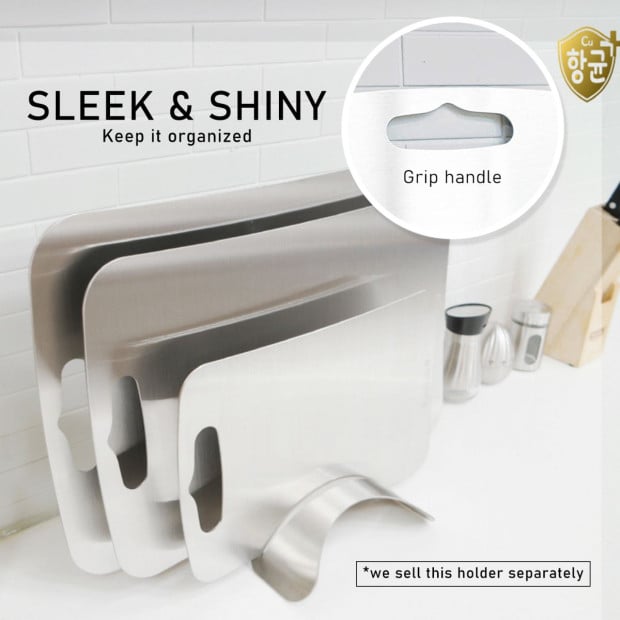 Stainless Steel Chopping Board Medium Image 4