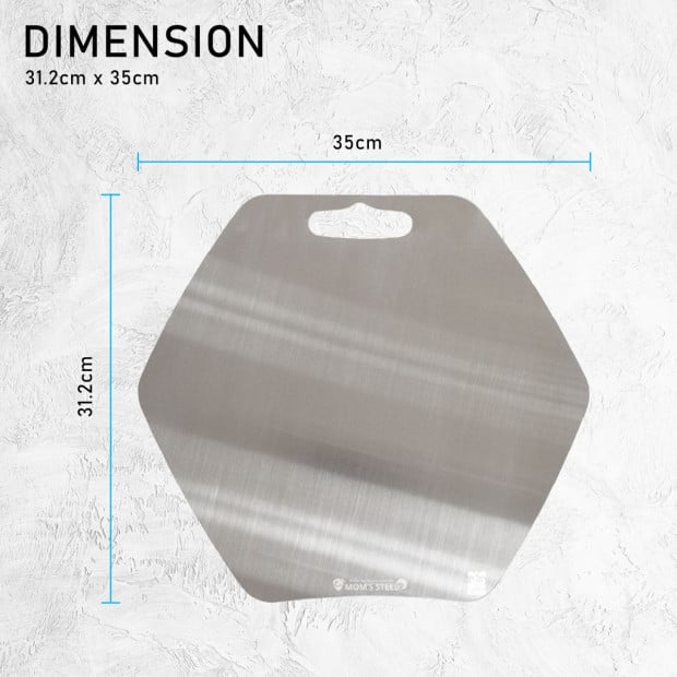 Stainless Steel Chopping Board Hexagon Image 8