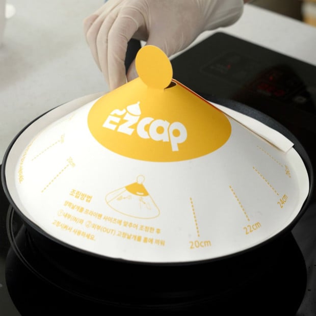 100x EZ Cap Paper Lid For Frypan Disposable Image 10