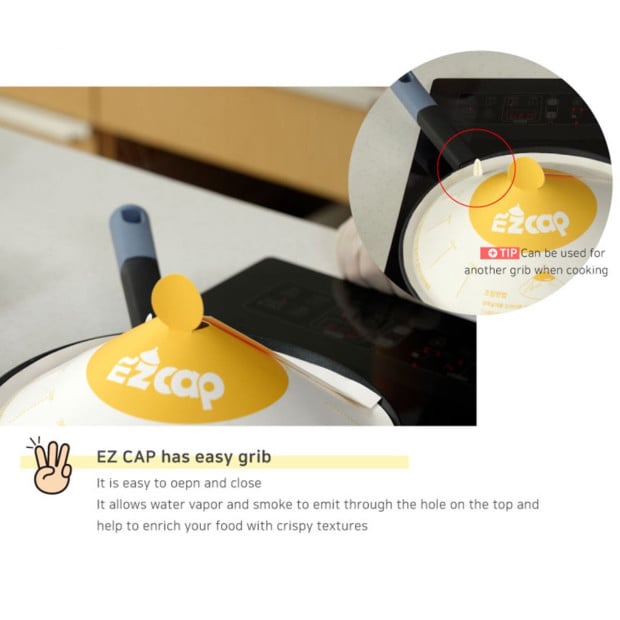 100x EZ Cap Paper Lid For Frypan Disposable Image 6