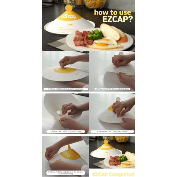 100x EZ Cap Paper Lid For Frypan Disposable Image 8