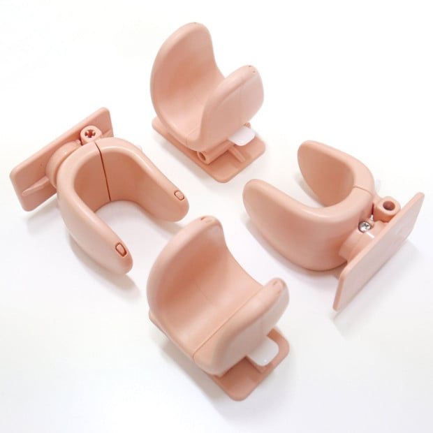 4x Door Lever Handle Lock - Pink
