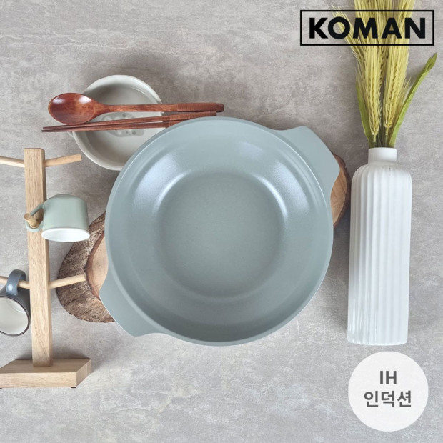 Koman 28cm Two Hands IH Wok - Grey Image 5