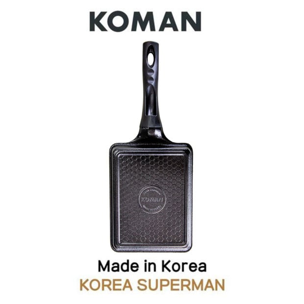 Koman 19x14cm Square Frying Pan - Black Image 4