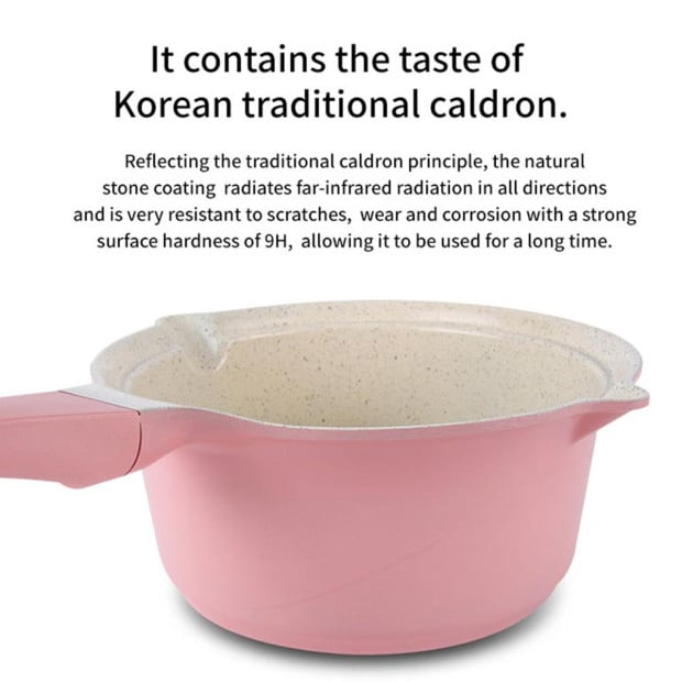 16cm Sauce Pot And Stone Frypan With A Lid - Olive Image 5