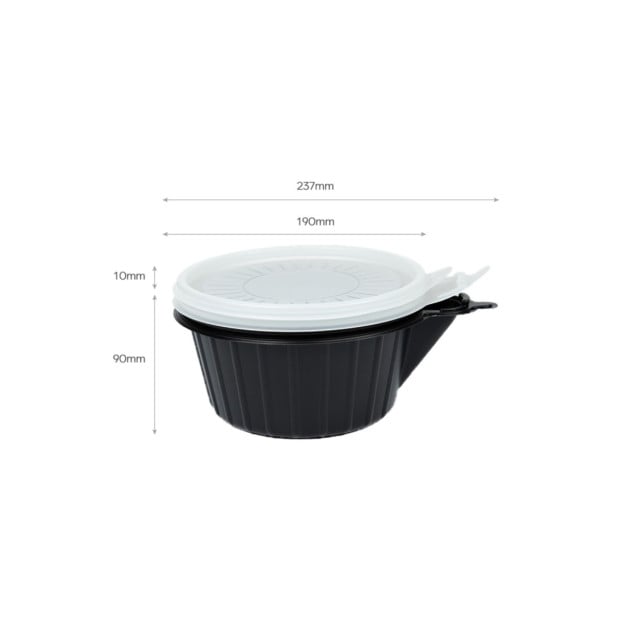 60 Pack Dalat Heating Lunch Box Container 23cm Round Image 2