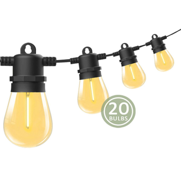 20 Bulbs 23m Festoon String Lights Image 3