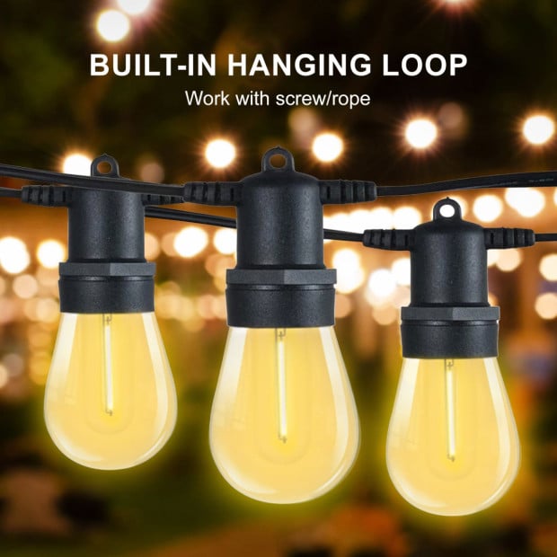 30 Bulbs 32m Festoon String Lights Image 2