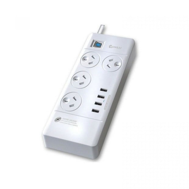 Sansai Surge Protected Usb Power Board - 4 Ways