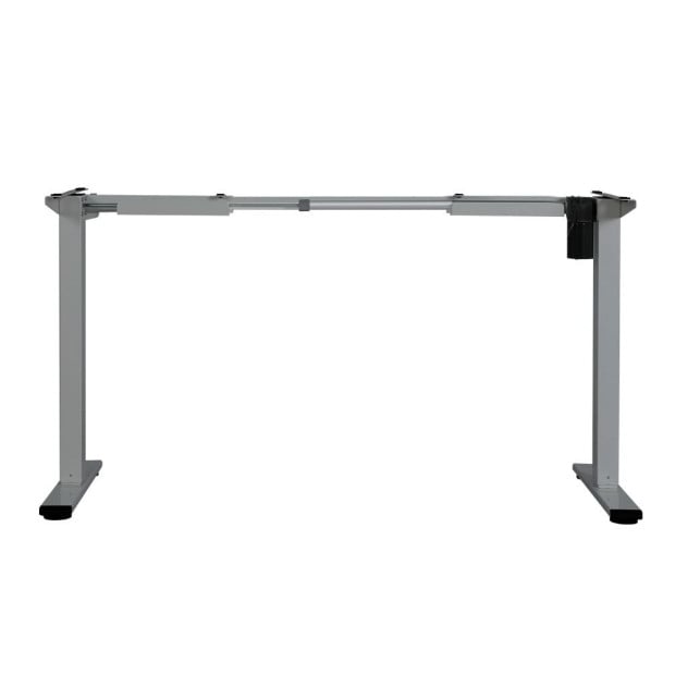 Motorised Height Adjustable Standing Desk Sit Stand Frame Only Grey Image 3