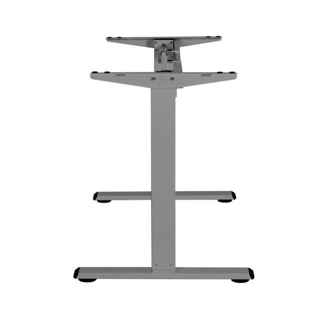 Motorised Height Adjustable Standing Desk Sit Stand Frame Only Grey Image 4