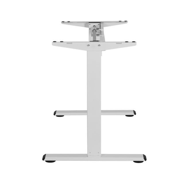 Motorised Height AdjustableStanding Desk Sit Stand Frame Only White Image 4