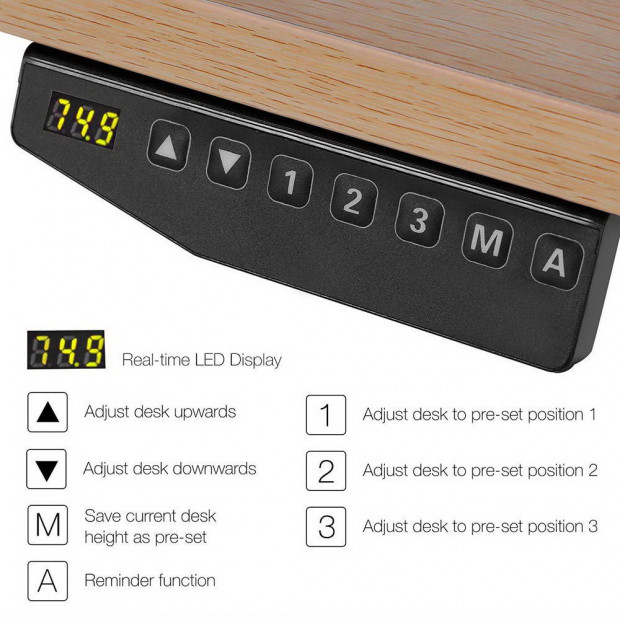 Motorised Standing Desk - White Image 5