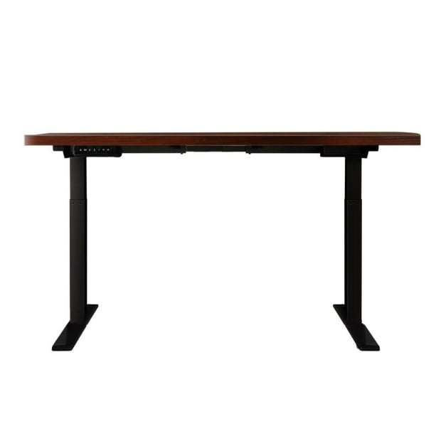 Standing Desk Electric Height Adjustable Sit Stand Desks Black Walnut Image 4