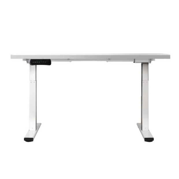 Standing Desk Electric Height Adjustable Sit Stand Desks White 140cm Image 4