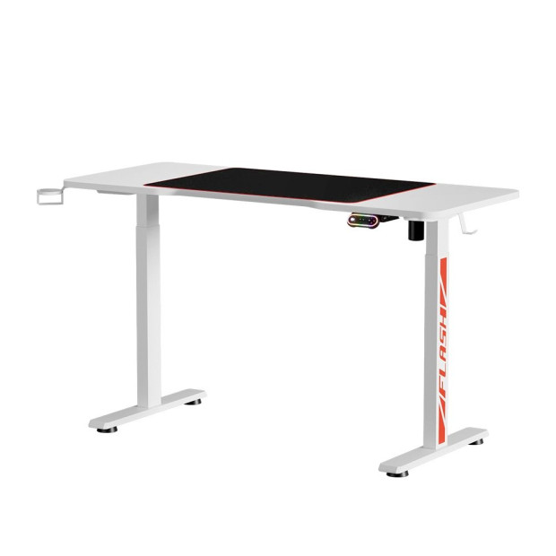 Electric Standing Desk Sit Stand Gaming RGB Light Home Office Table